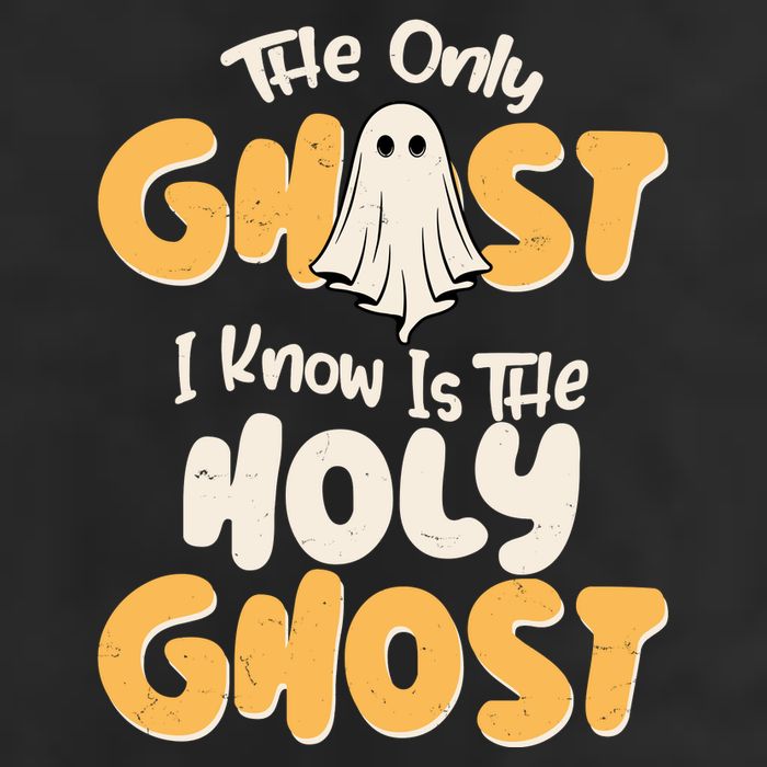 The Only Ghost I Know Is The Hold Ghost Christian Halloween Trucker Hat