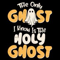 The Only Ghost I Know Is The Hold Ghost Christian Halloween Wool Snapback Cap