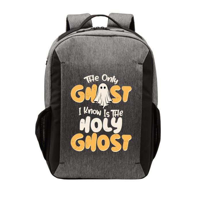 The Only Ghost I Know Is The Hold Ghost Christian Halloween Vector Backpack