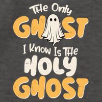 The Only Ghost I Know Is The Hold Ghost Christian Halloween Vector Backpack
