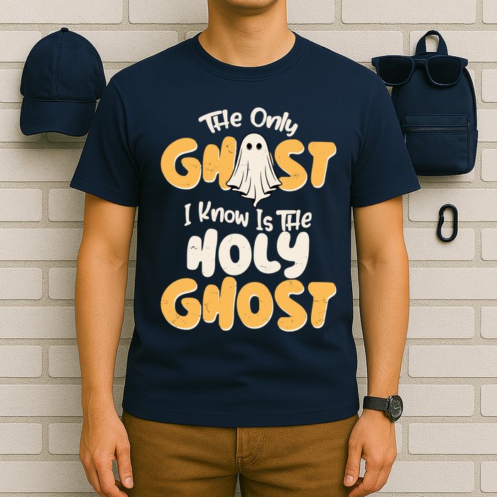 The Only Ghost I Know Is The Hold Ghost Christian Halloween T-Shirt