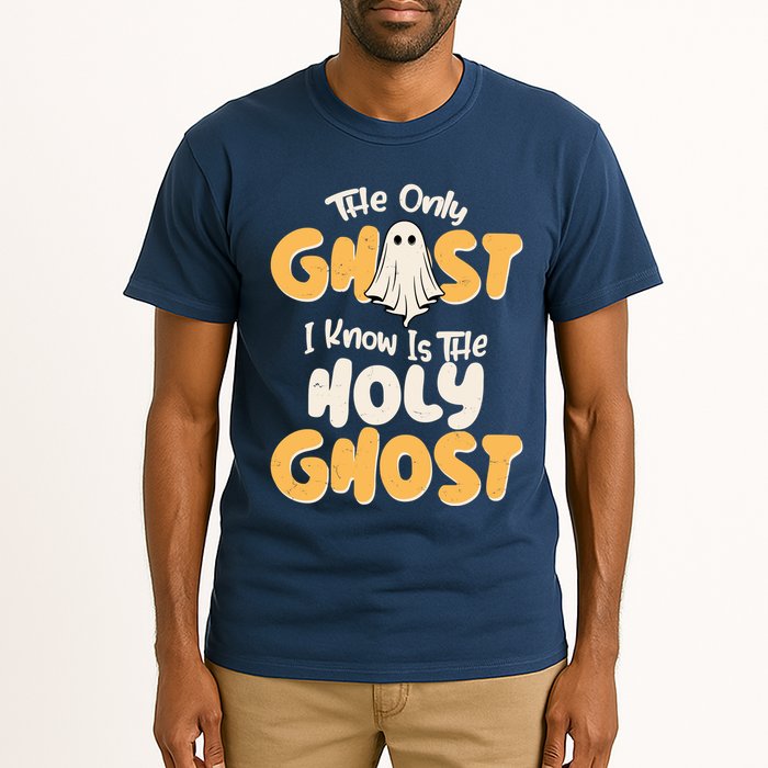 The Only Ghost I Know Is The Hold Ghost Christian Halloween Tall T-Shirt