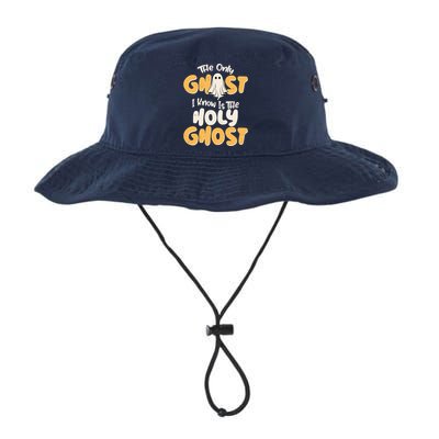 The Only Ghost I Know Is The Hold Ghost Christian Halloween Bucket Hat
