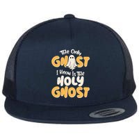 The Only Ghost I Know Is The Hold Ghost Christian Halloween Flatbill Hat