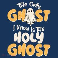 The Only Ghost I Know Is The Hold Ghost Christian Halloween Sustainable Beanie