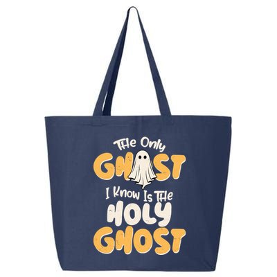The Only Ghost I Know Is The Hold Ghost Christian Halloween 25L Jumbo Tote