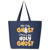 The Only Ghost I Know Is The Hold Ghost Christian Halloween 25L Jumbo Tote