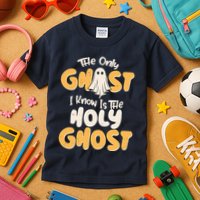 The Only Ghost I Know Is The Hold Ghost Christian Halloween Kids T-Shirt