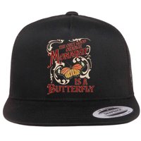 The Only Good Orange Monarch Is A Butterfly Insect Flowers Flat Bill Trucker Hat