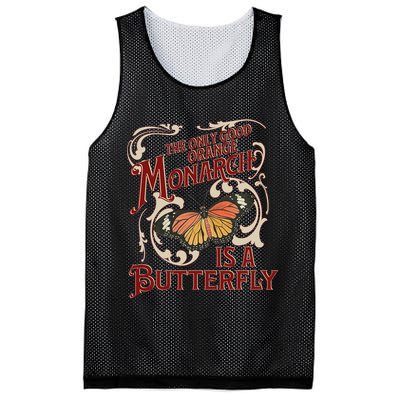 The Only Good Orange Monarch Is A Butterfly Insect Flowers Mesh Reversible Basketball Jersey Tank
