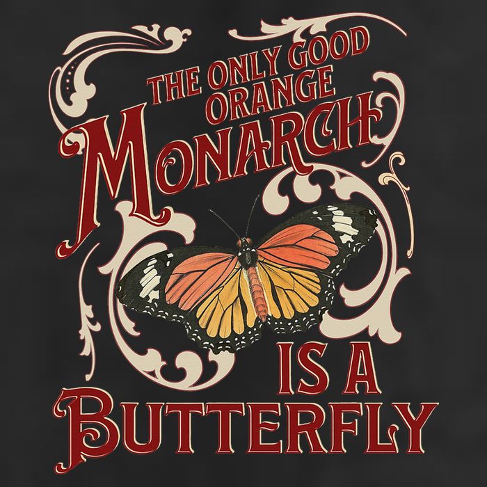 The Only Good Orange Monarch Is A Butterfly Insect Flowers Golf Towel