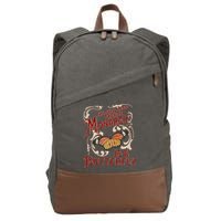 The Only Good Orange Monarch Is A Butterfly Insect Flowers Cotton Canvas Backpack