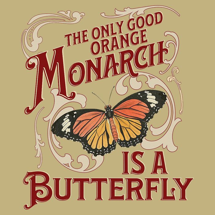 The Only Good Orange Monarch Is A Butterfly Insect Flowers T-Shirt