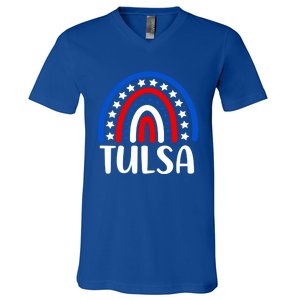 Tulsa Oklahoma Gift I Love Tulsa Oklahoma Usa Gift V-Neck T-Shirt