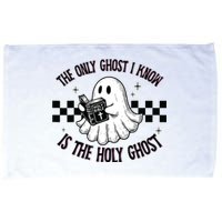 The Only Ghost I Know Is The Holy Ghost Funny Boo Bible Microfiber Hand Towel