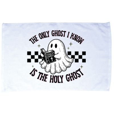 The Only Ghost I Know Is The Holy Ghost Funny Boo Bible Microfiber Hand Towel