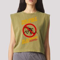 The Only Good Bug Is A Dead Bug Garment-Dyed Women's Muscle Tee
