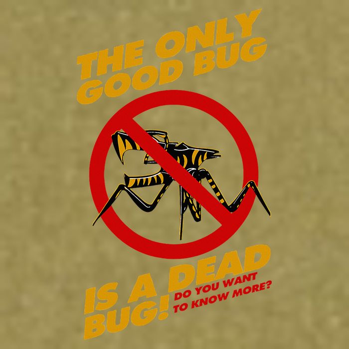The Only Good Bug Is A Dead Bug Garment-Dyed Women's Muscle Tee