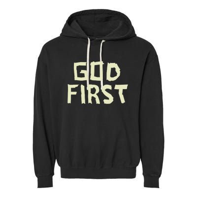 Taped Off God First Garment-Dyed Fleece Hoodie