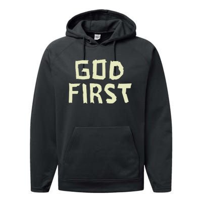 Taped Off God First Performance Fleece Hoodie