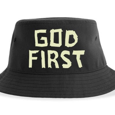 Taped Off God First Sustainable Bucket Hat