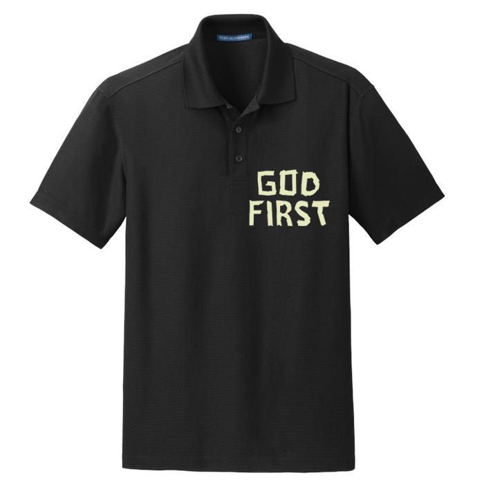 Taped Off God First Dry Zone Grid Polo