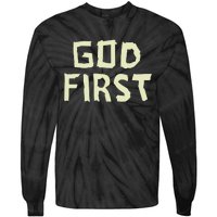 Taped Off God First Tie-Dye Long Sleeve Shirt