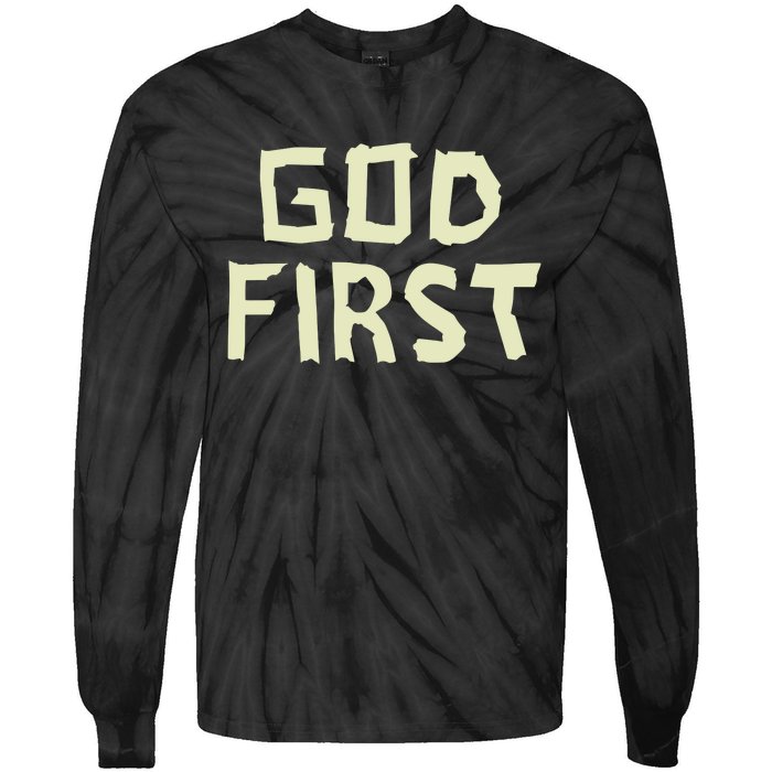 Taped Off God First Tie-Dye Long Sleeve Shirt