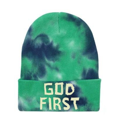 Taped Off God First Tie Dye 12in Knit Beanie