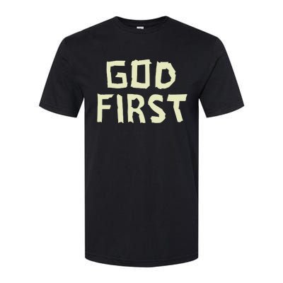 Taped Off God First Softstyle CVC T-Shirt