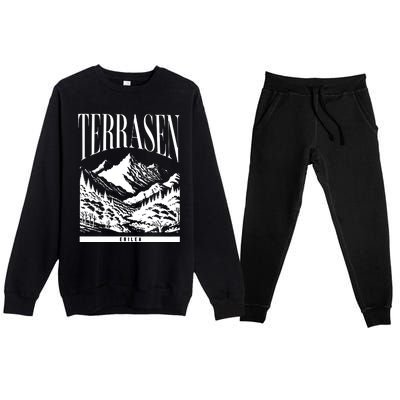 Throne Of Glass Merch Premium Crewneck Sweatsuit Set