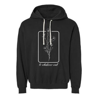 Throne Of Glass Flower Garment-Dyed Fleece Hoodie