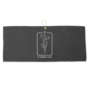 Throne Of Glass Flower Large Microfiber Waffle Golf Towel