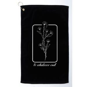 Throne Of Glass Flower Platinum Collection Golf Towel