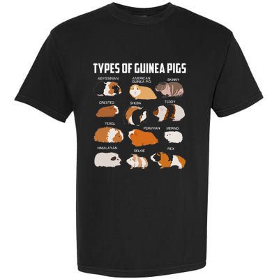 Types Of Guinea Pigs Owner Cool Animal Xmas Gift Garment-Dyed Heavyweight T-Shirt