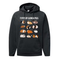 Types Of Guinea Pigs Owner Cool Animal Xmas Gift Performance Fleece Hoodie