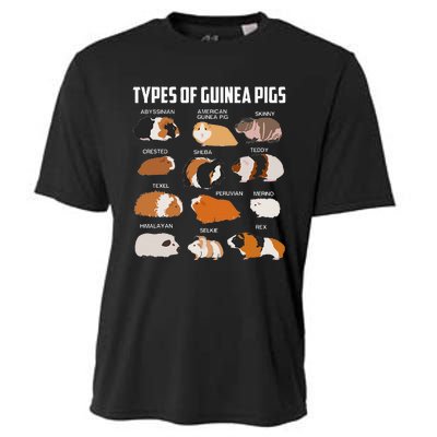 Types Of Guinea Pigs Owner Cool Animal Xmas Gift Cooling Performance Crew T-Shirt