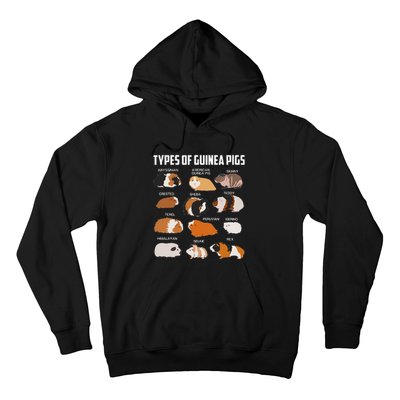 Types Of Guinea Pigs Owner Cool Animal Xmas Gift Hoodie