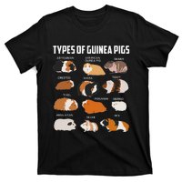 Types Of Guinea Pigs Owner Cool Animal Xmas Gift T-Shirt