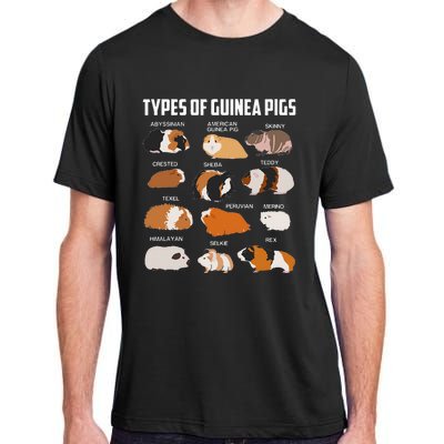 Types Of Guinea Pigs Owner Cool Animal Xmas Gift Adult ChromaSoft Performance T-Shirt