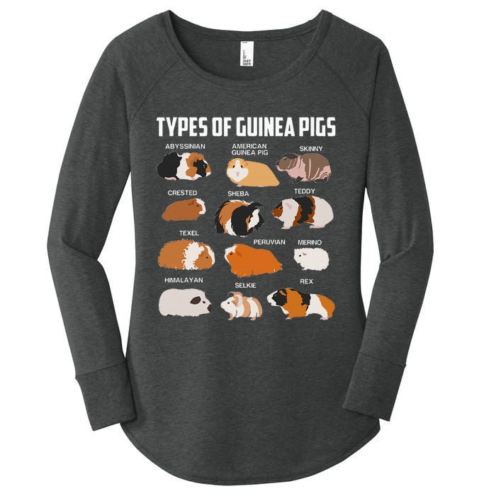 Types Of Guinea Pigs Owner Cool Animal Xmas Gift Women's Perfect Tri Tunic Long Sleeve Shirt