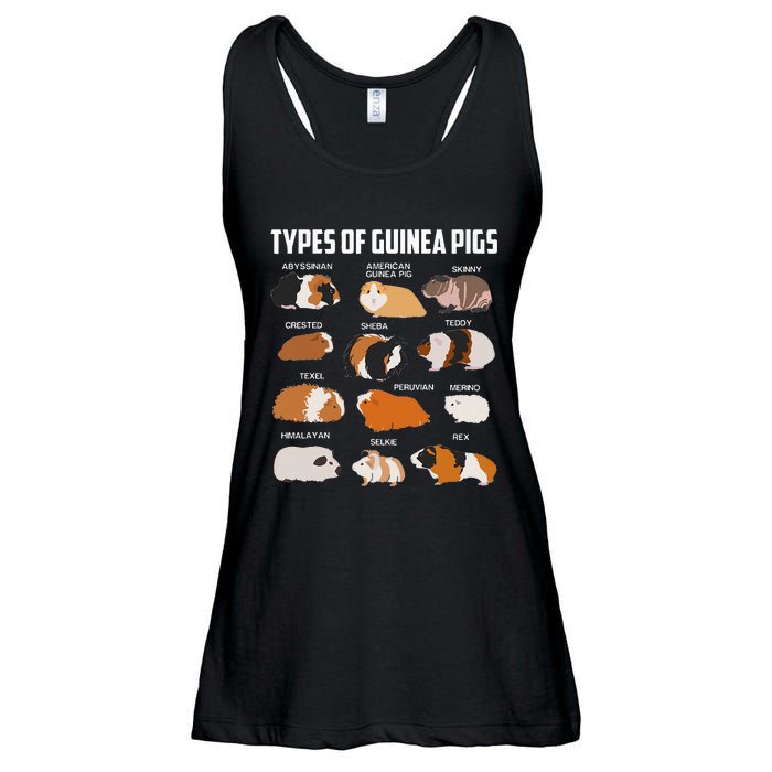 Types Of Guinea Pigs Owner Cool Animal Xmas Gift Ladies Essential Flowy Tank