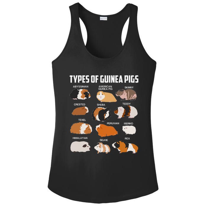 Types Of Guinea Pigs Owner Cool Animal Xmas Gift Ladies PosiCharge Competitor Racerback Tank