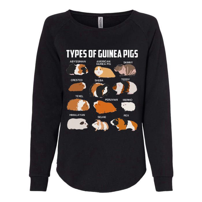 Types Of Guinea Pigs Owner Cool Animal Xmas Gift Womens California Wash Sweatshirt