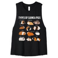 Types Of Guinea Pigs Owner Cool Animal Xmas Gift Women's Racerback Cropped Tank