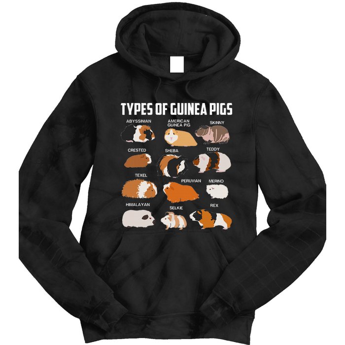 Types Of Guinea Pigs Owner Cool Animal Xmas Gift Tie Dye Hoodie