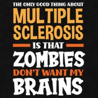 The Only Good Thing About Multiple Sclerosis Funny Ms Gift Ladies PosiCharge Tri-Blend Wicking Tank