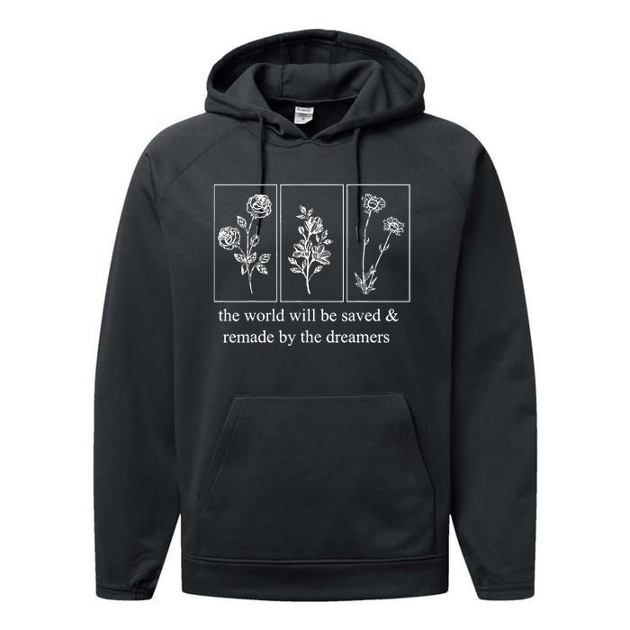 Throne Of Glass Flower Aelin Performance Fleece Hoodie