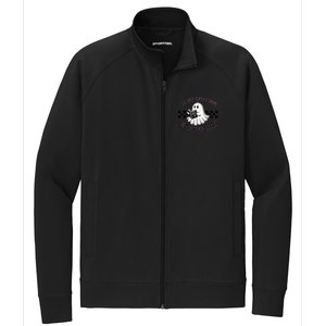 The Only Ghost I Know Is The Holy Ghost Funny Boo Bible Stretch Full-Zip Cadet Jacket