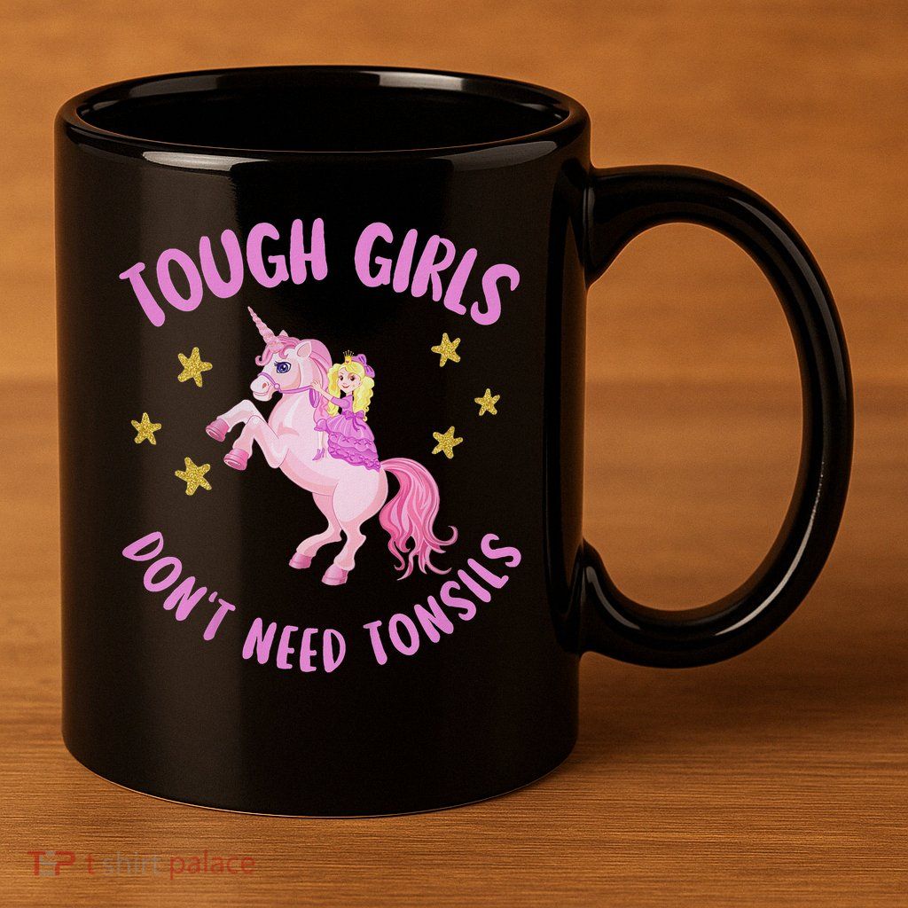 Tonsils Out Gift For Children Tonsillectomy Recovery 11oz C Handle Ceramic Mug
